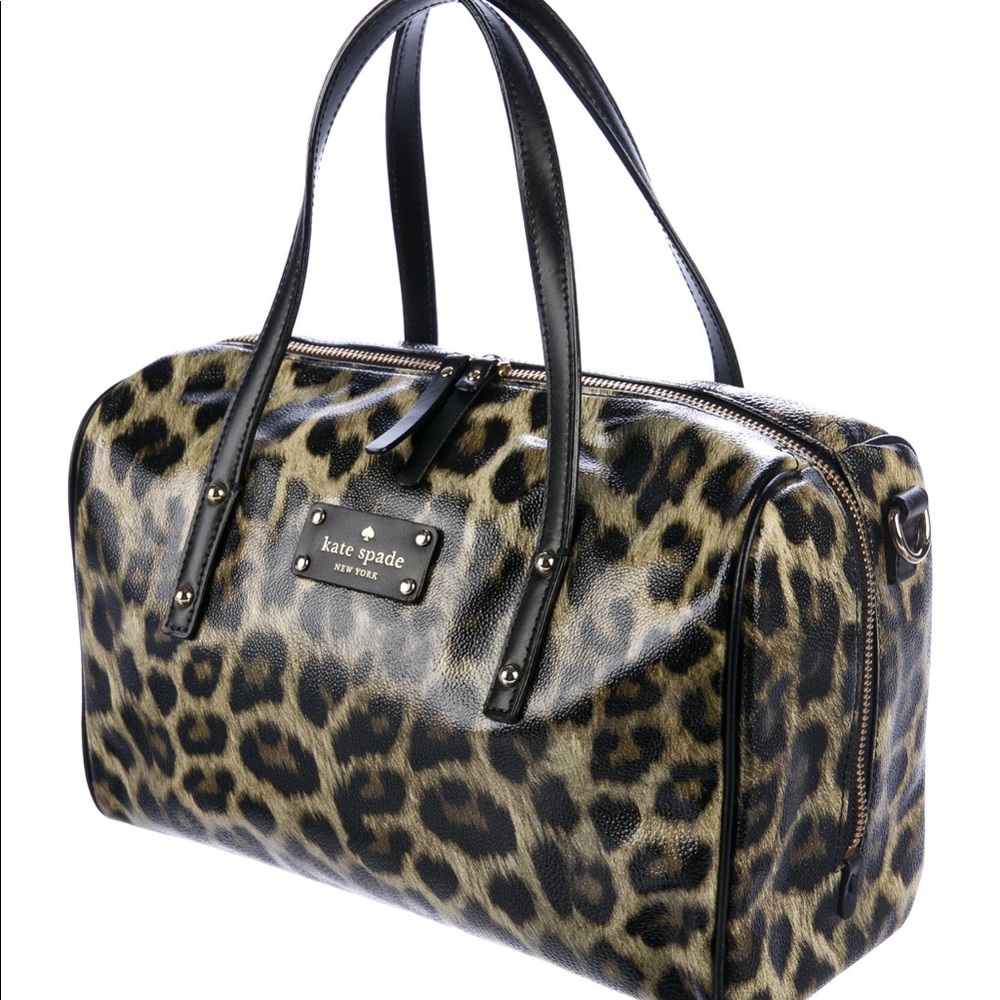 Kate Spade LEOPARD GRAINY VINYL RAINA